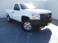 2007 Summit White Chevrolet Silverado 1500 LS Regular Cab 4x4  photo #1