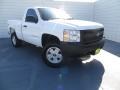 2007 Summit White Chevrolet Silverado 1500 LS Regular Cab 4x4  photo #2