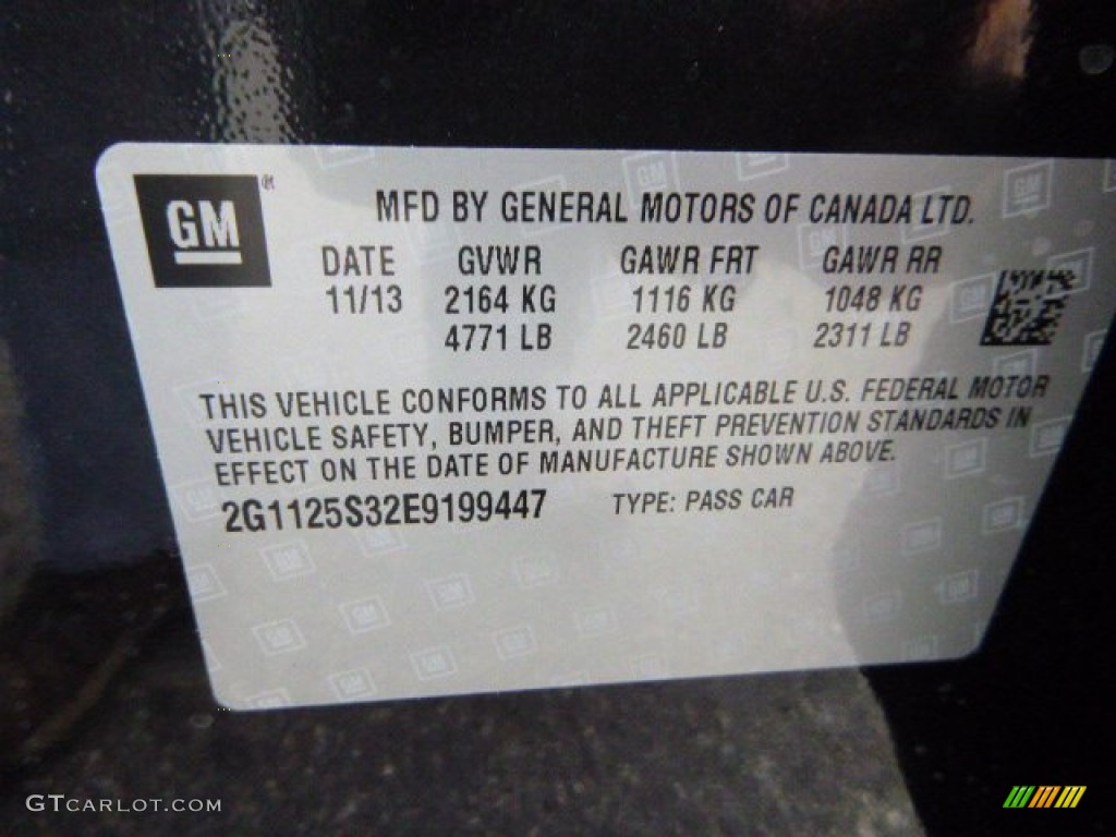 2014 Impala LT - Blue Ray Metallic / Jet Black photo #19