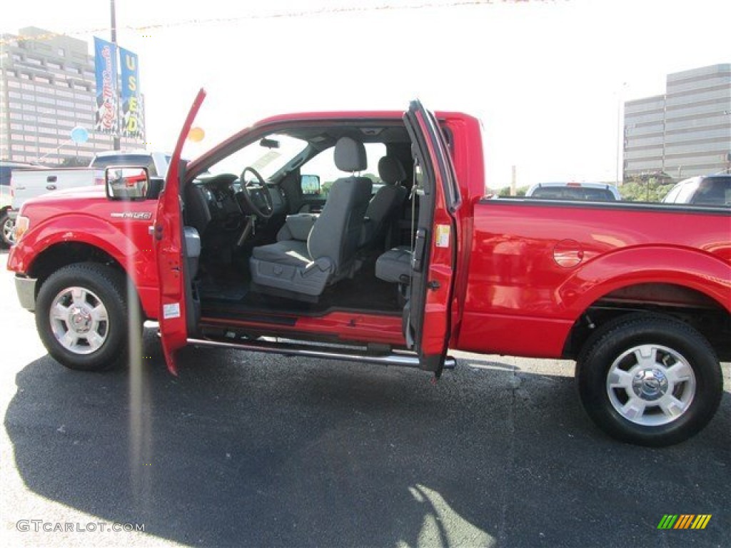 2012 F150 XLT SuperCab - Race Red / Steel Gray photo #10