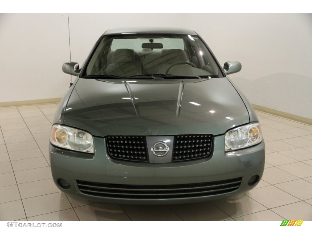 2005 Sentra 1.8 - Jaded Green / Taupe photo #2
