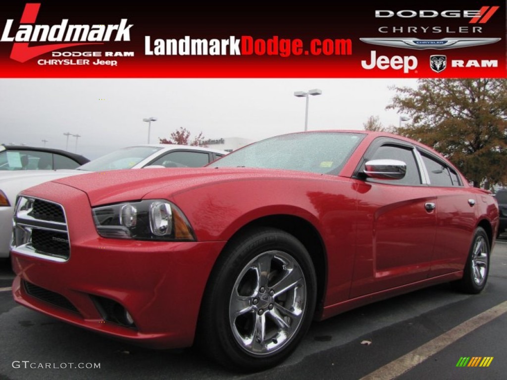 2012 Charger SXT - Redline 3-Coat Pearl / Black photo #1