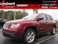 Deep Cherry Red Crystal Pearl 2013 Jeep Compass Latitude