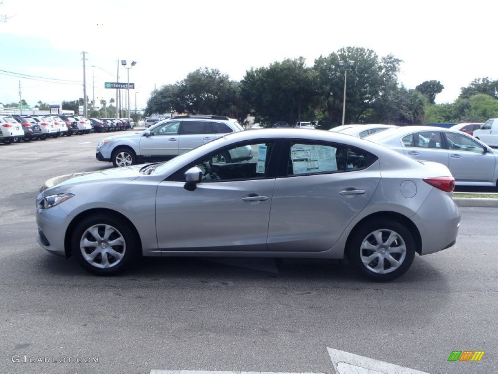 Liquid Silver Metallic 2014 Mazda MAZDA3 i Sport 4 Door Exterior Photo #87965100