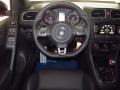 2014 Volkswagen GTI Titan Black Interior Steering Wheel Photo