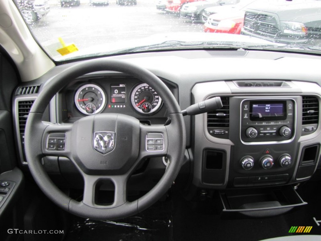 2014 1500 Express Quad Cab - Bright White / Black/Diesel Gray photo #9