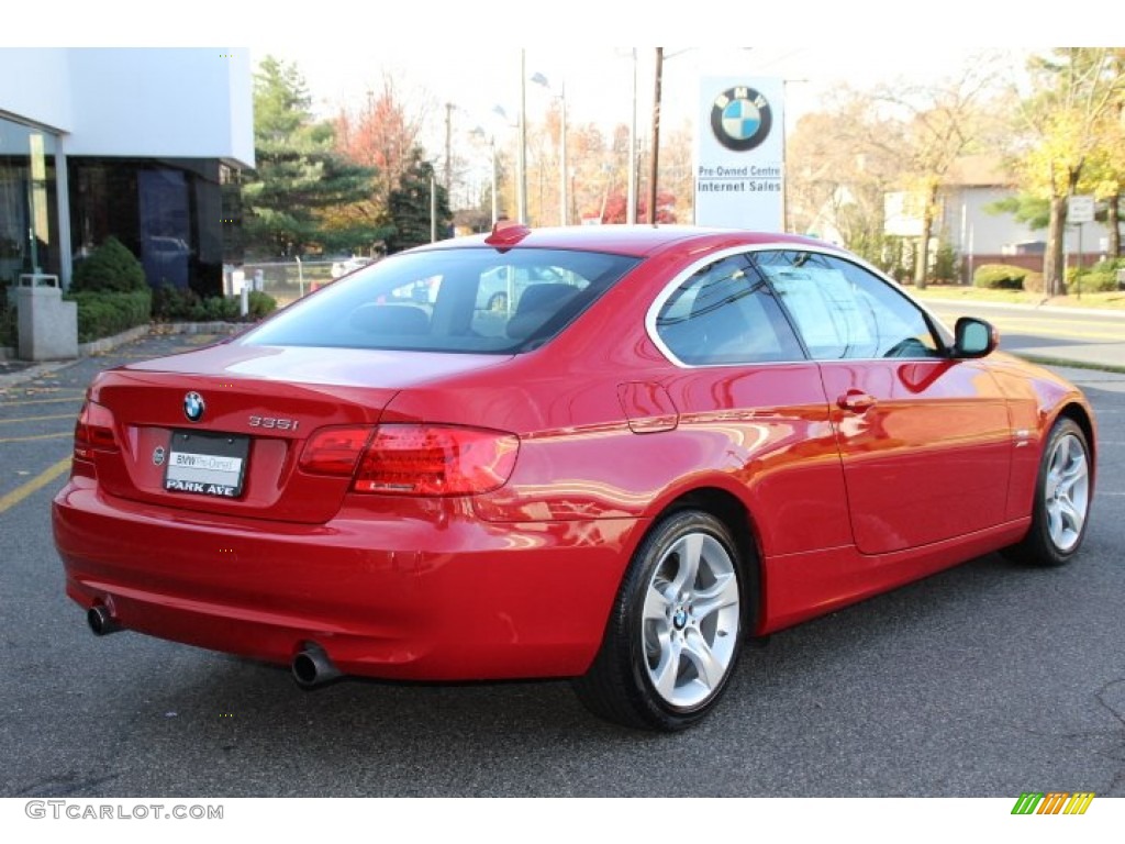 2013 3 Series 335i xDrive Coupe - Crimson Red / Black photo #3