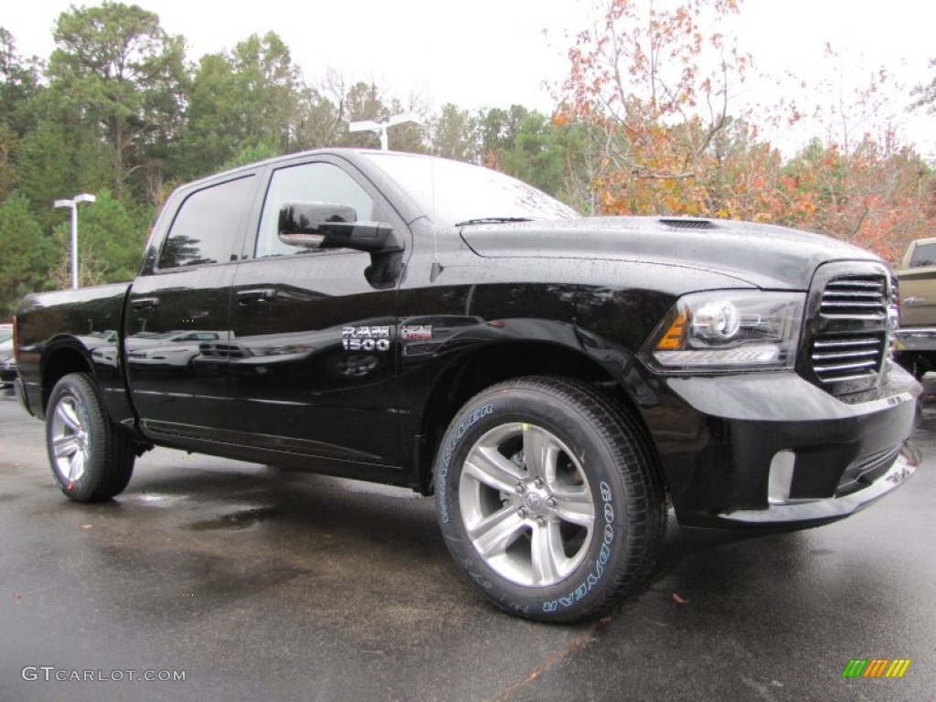 Black 2014 Ram 1500 Sport Crew Cab Exterior Photo #87967701