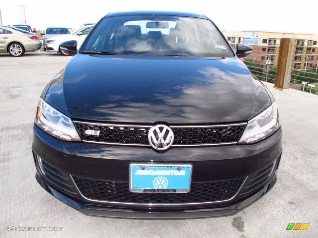 2014 Jetta GLI - Deep Black Pearl Metallic / Titan Black photo #2