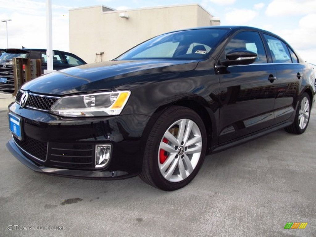 2014 Jetta GLI - Deep Black Pearl Metallic / Titan Black photo #3