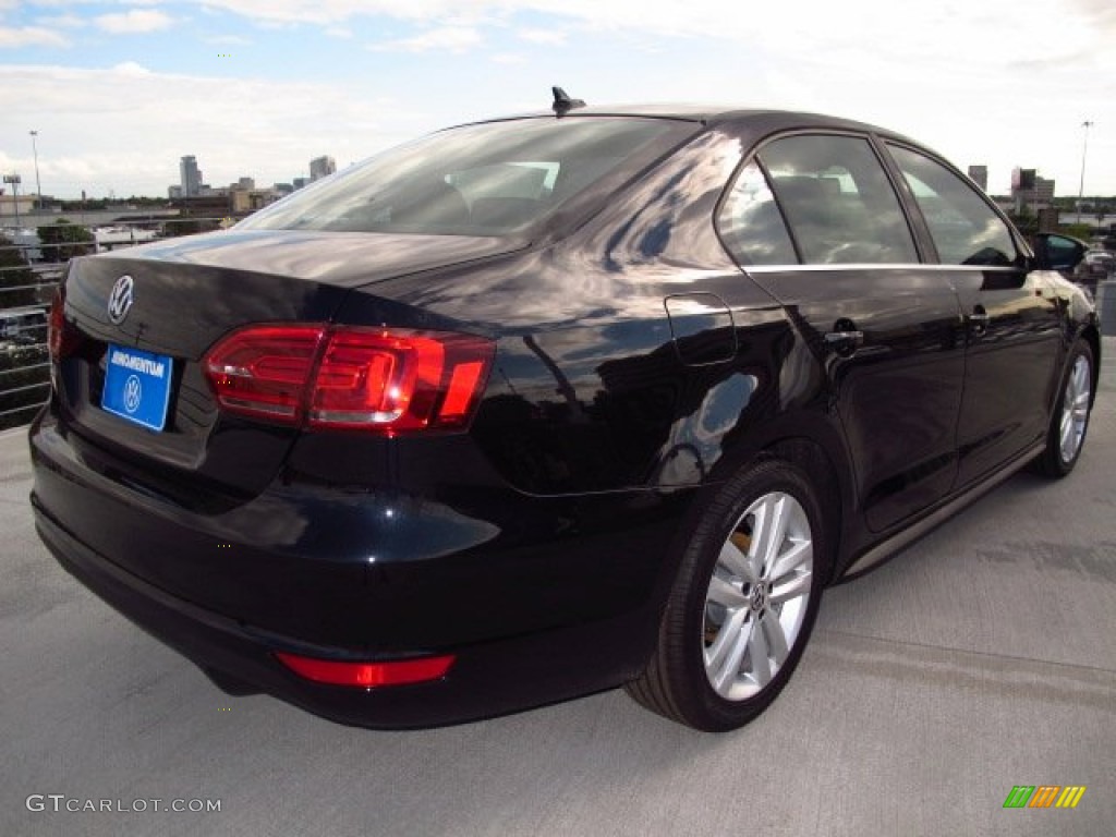 2014 Jetta GLI - Deep Black Pearl Metallic / Titan Black photo #6