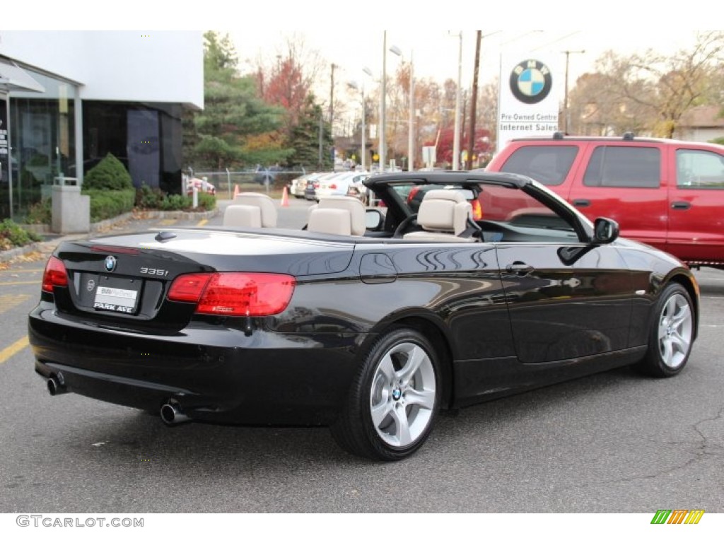 2013 3 Series 335i Convertible - Black Sapphire Metallic / Oyster photo #3