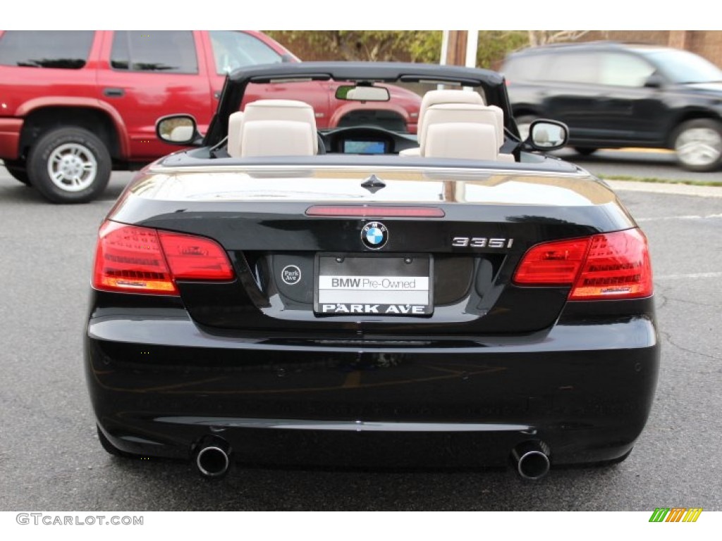 2013 3 Series 335i Convertible - Black Sapphire Metallic / Oyster photo #4