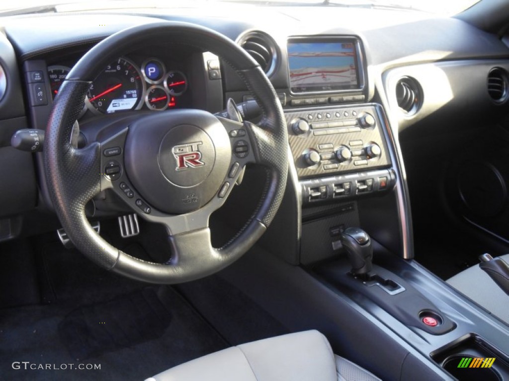 2012 Nissan GT-R Premium Gray Dashboard Photo #87968952