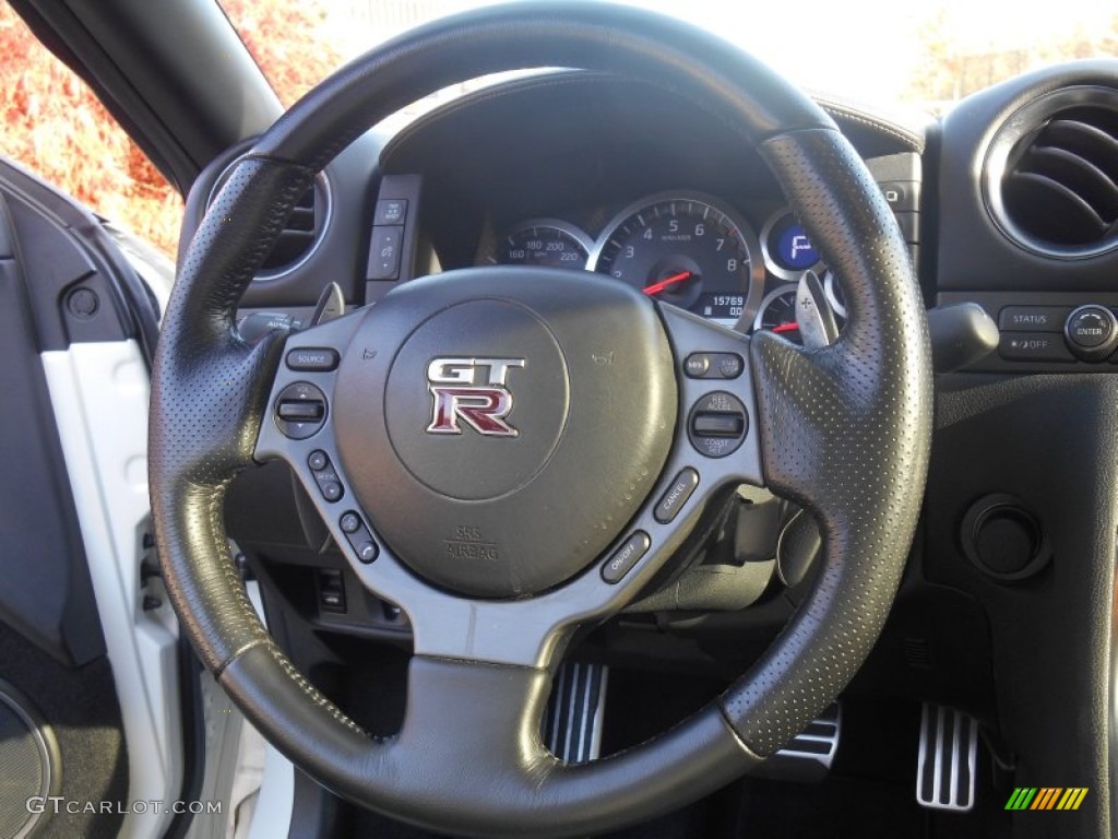2012 Nissan GT-R Premium Steering Wheel Photos