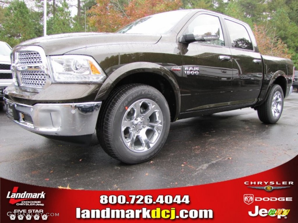 2014 1500 Laramie Crew Cab - Black Gold Pearl Coat / Canyon Brown/Light Frost Beige photo #1