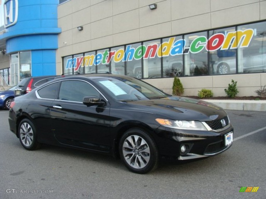 2013 Accord EX-L Coupe - Crystal Black Pearl / Black photo #1