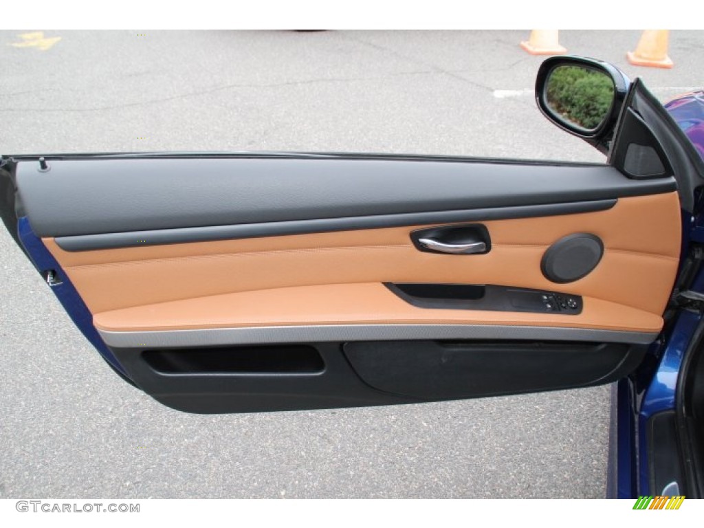 2011 BMW 3 Series 328i xDrive Coupe Saddle Brown Dakota Leather Door Panel Photo #87970251