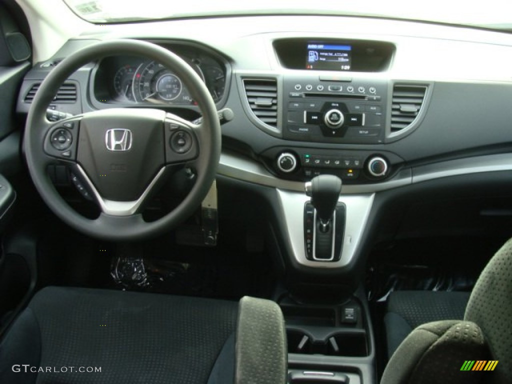 2012 CR-V EX 4WD - Crystal Black Pearl / Black photo #12