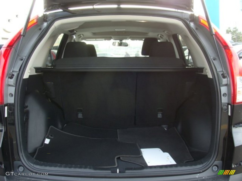 2012 CR-V EX 4WD - Crystal Black Pearl / Black photo #14