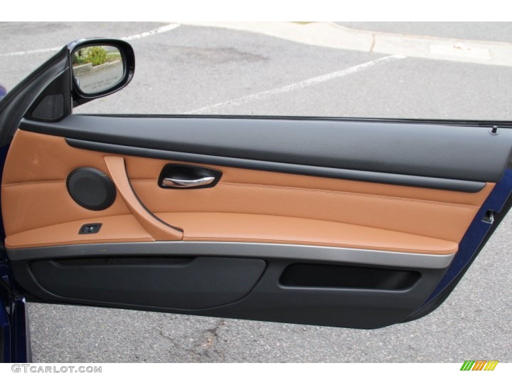 2011 BMW 3 Series 328i xDrive Coupe Saddle Brown Dakota Leather Door Panel Photo #87970569