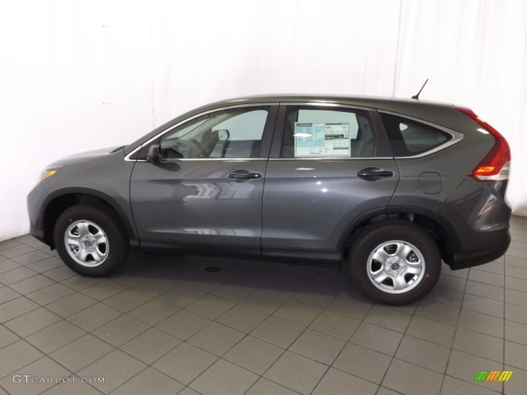 2014 CR-V LX AWD - Polished Metal Metallic / Gray photo #8