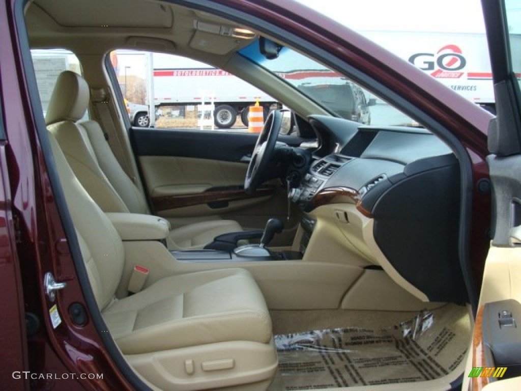 2011 Accord EX-L V6 Sedan - Basque Red Pearl / Ivory photo #7