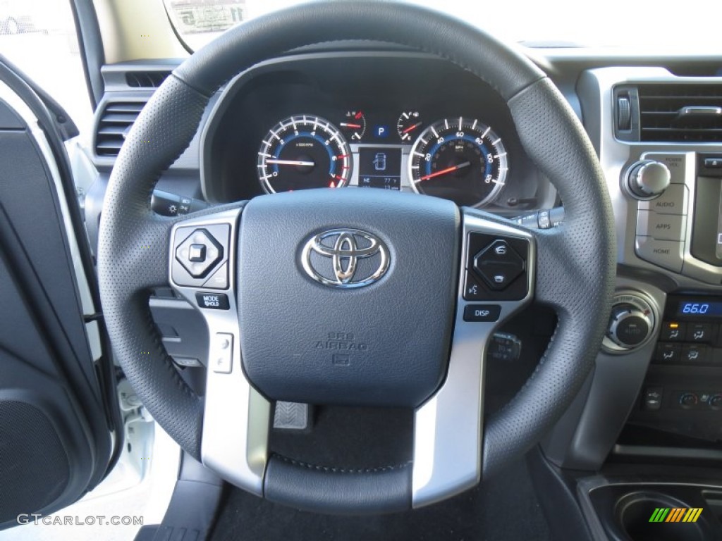 2014 Toyota 4Runner Limited Sand Beige Steering Wheel Photo #87972612
