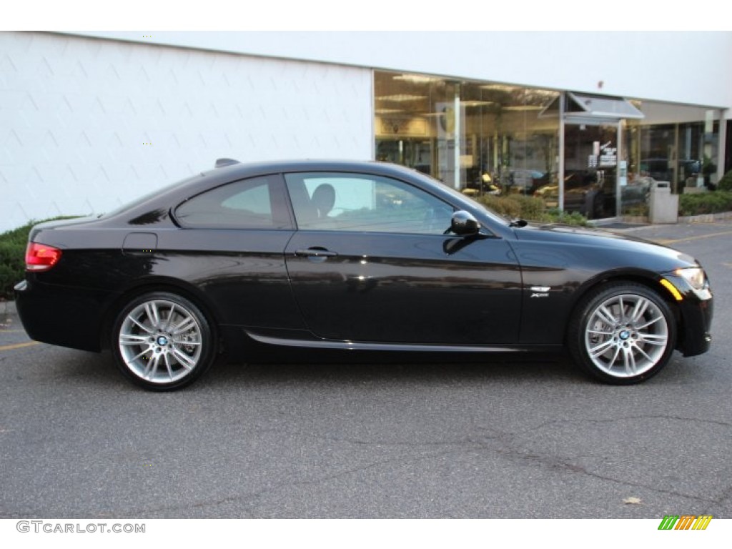 2010 3 Series 335i xDrive Coupe - Black Sapphire Metallic / Black photo #2
