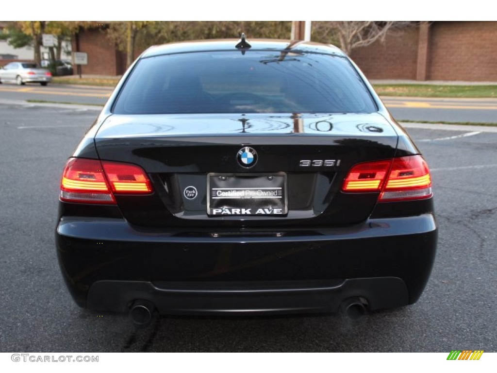 2010 3 Series 335i xDrive Coupe - Black Sapphire Metallic / Black photo #4