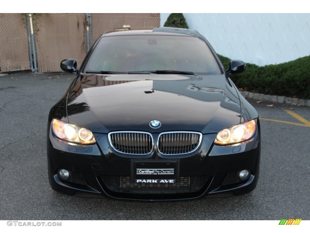 2010 3 Series 335i xDrive Coupe - Black Sapphire Metallic / Black photo #7