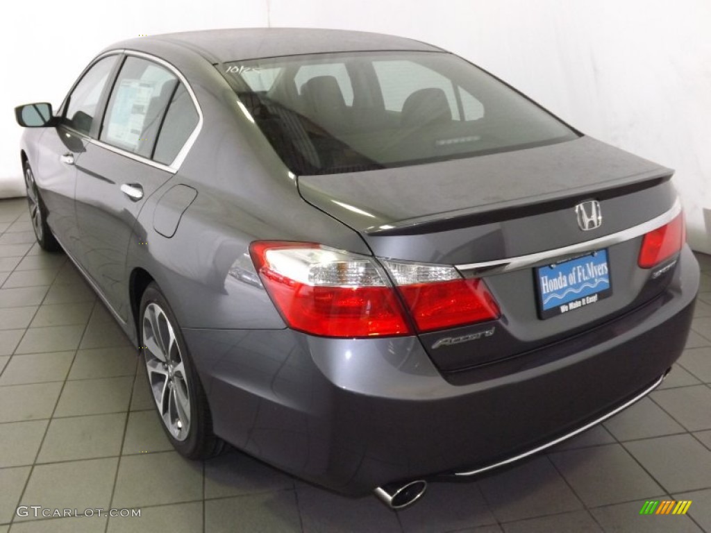 2014 Accord Sport Sedan - Modern Steel Metallic / Black photo #6