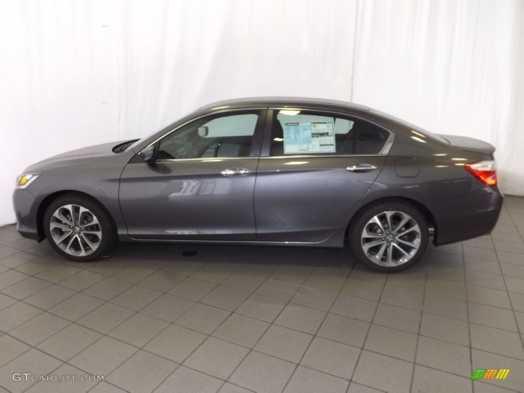 2014 Accord Sport Sedan - Modern Steel Metallic / Black photo #8