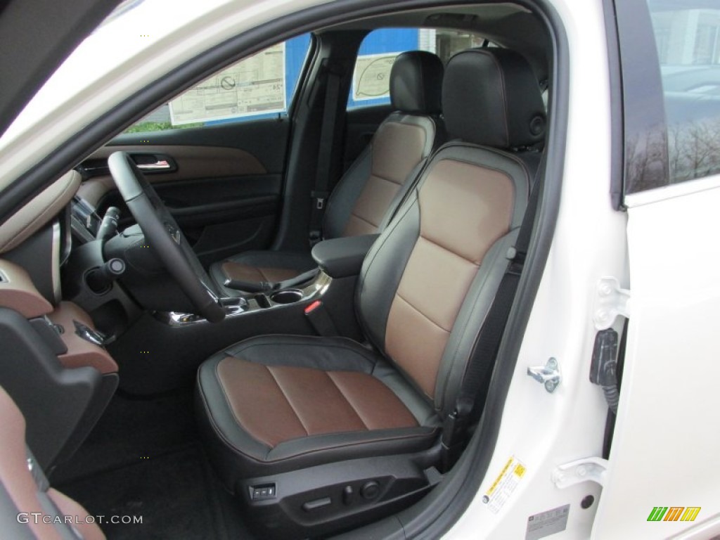 Jet Black Brownstone Interior 2014 Chevrolet Malibu Ltz