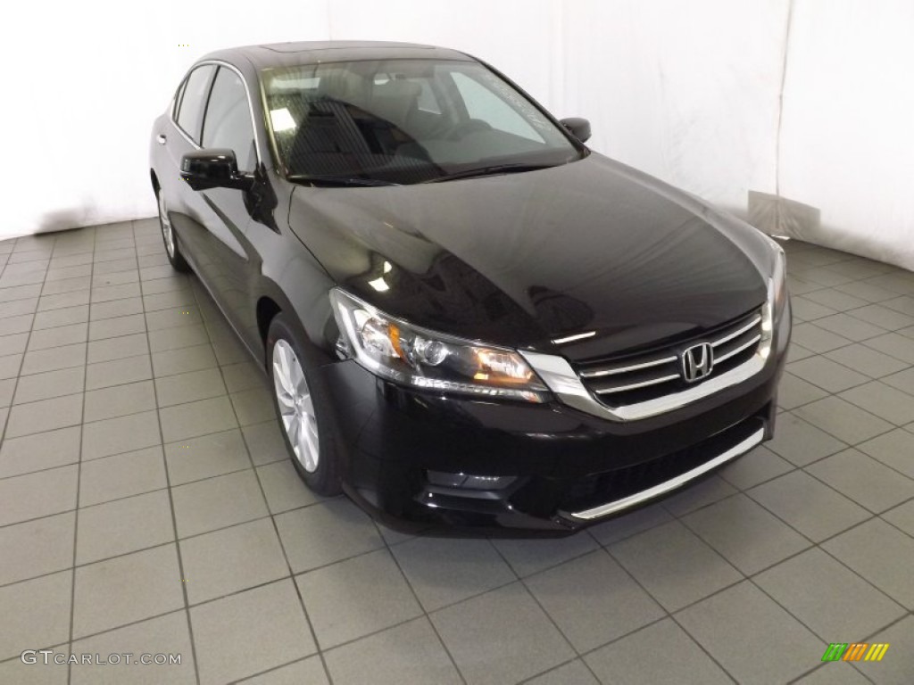 2014 Accord EX Sedan - Crystal Black Pearl / Black photo #1