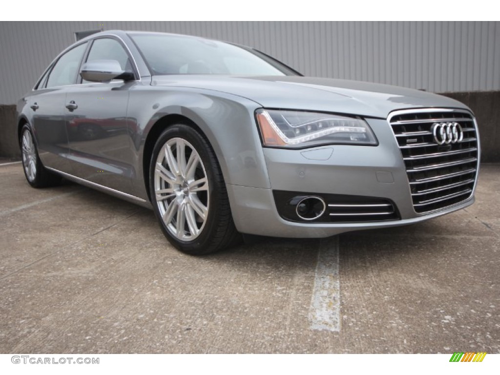 2014 A8 L 4.0T quattro - Quartz Gray Metallic / Black photo #1