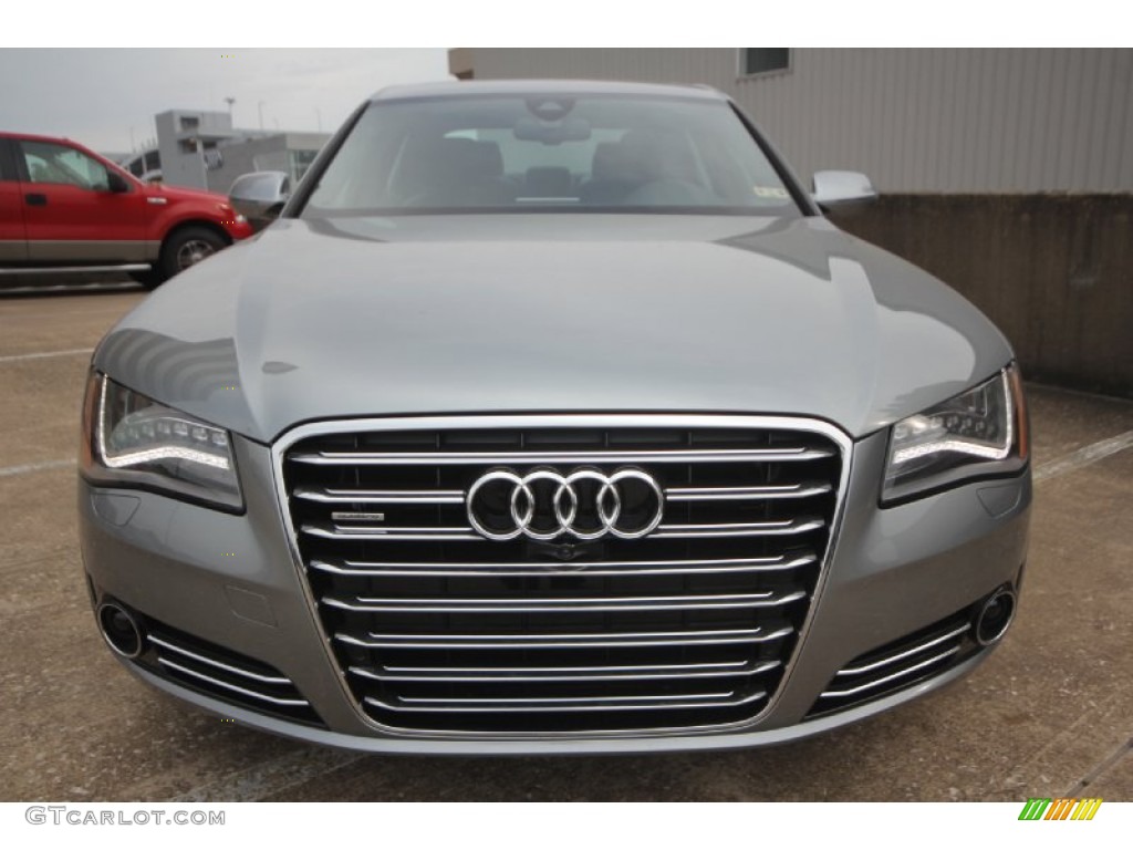 2014 A8 L 4.0T quattro - Quartz Gray Metallic / Black photo #2
