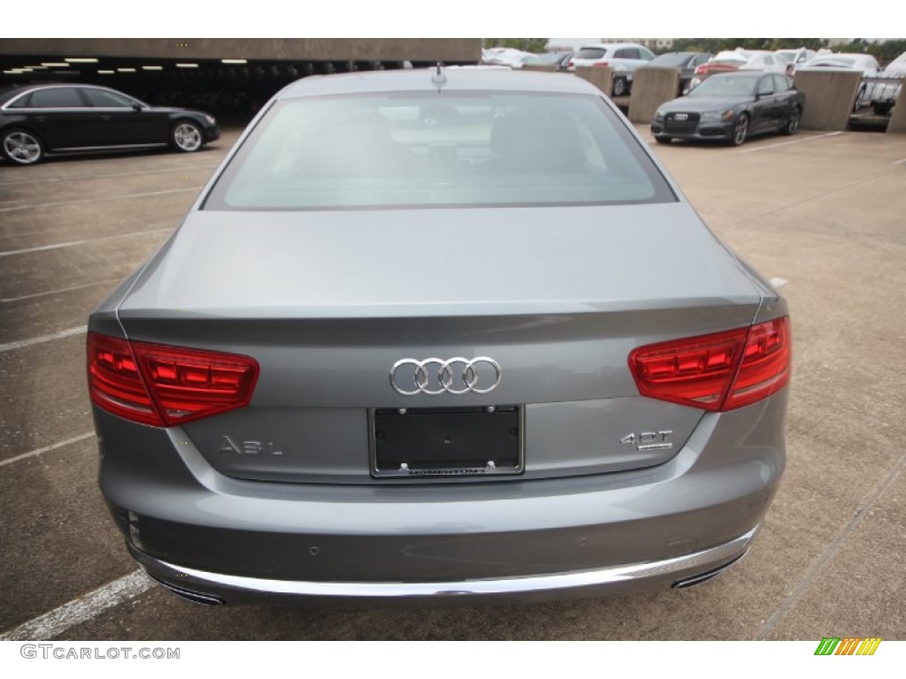 2014 A8 L 4.0T quattro - Quartz Gray Metallic / Black photo #5