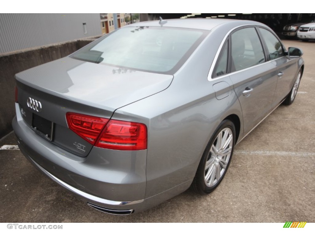 2014 A8 L 4.0T quattro - Quartz Gray Metallic / Black photo #6