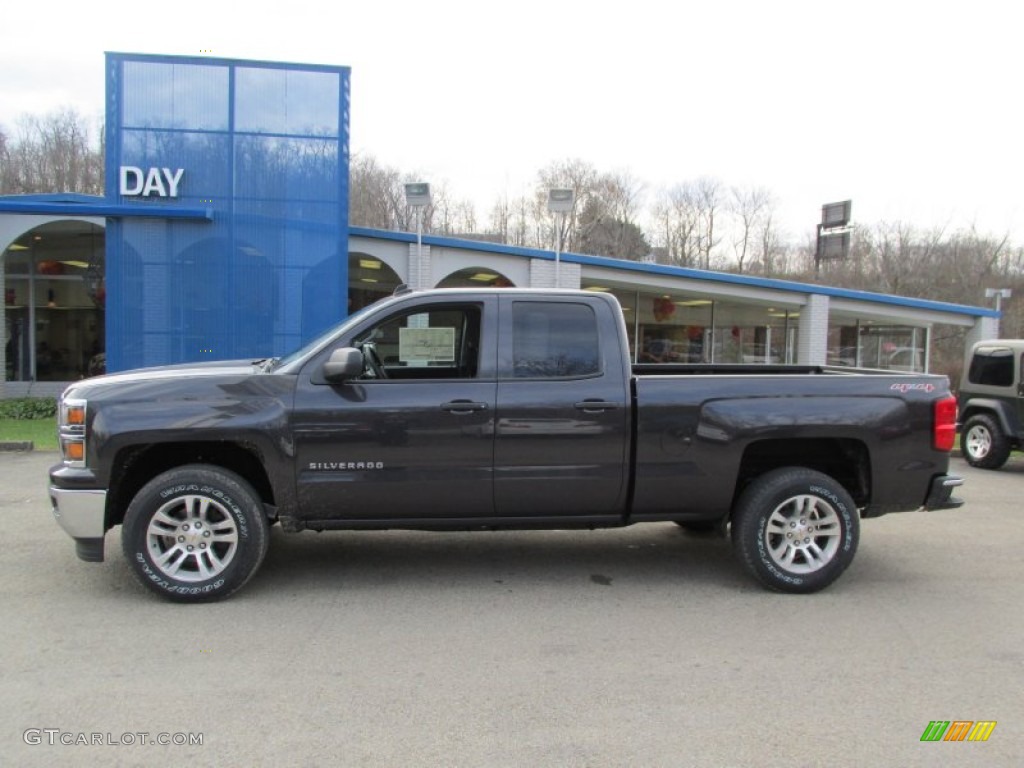 2014 Silverado 1500 LT Double Cab 4x4 - Tungsten Metallic / Jet Black photo #2