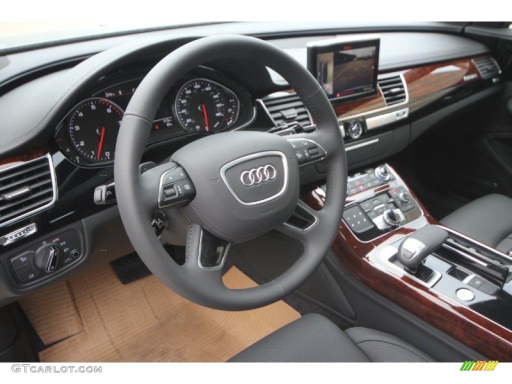 2014 A8 L 4.0T quattro - Quartz Gray Metallic / Black photo #10