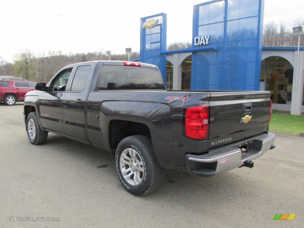 2014 Silverado 1500 LT Double Cab 4x4 - Tungsten Metallic / Jet Black photo #3