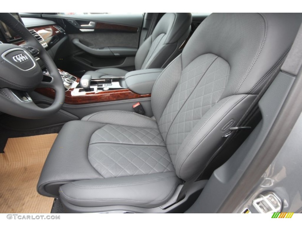 2014 A8 L 4.0T quattro - Quartz Gray Metallic / Black photo #11