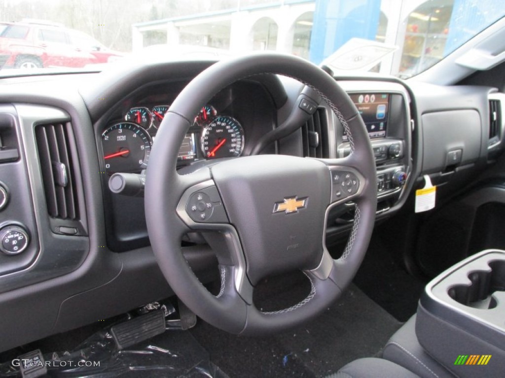 2014 Silverado 1500 LT Double Cab 4x4 - Blue Granite Metallic / Jet Black photo #15