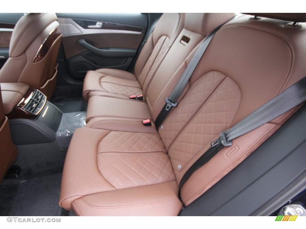 Nougat Brown Interior 2014 Audi A8 3.0T quattro Photo #87975802
