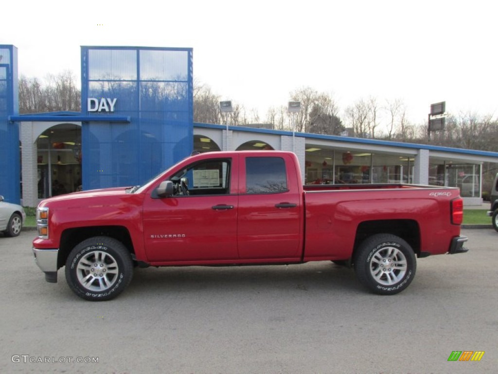 2014 Silverado 1500 LT Double Cab 4x4 - Victory Red / Jet Black photo #2