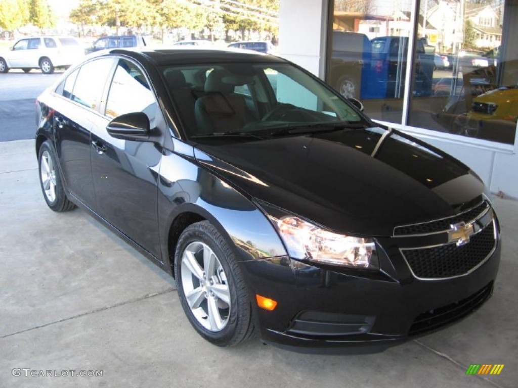 2014 Cruze LT - Black Granite Metallic / Jet Black/Brick photo #1