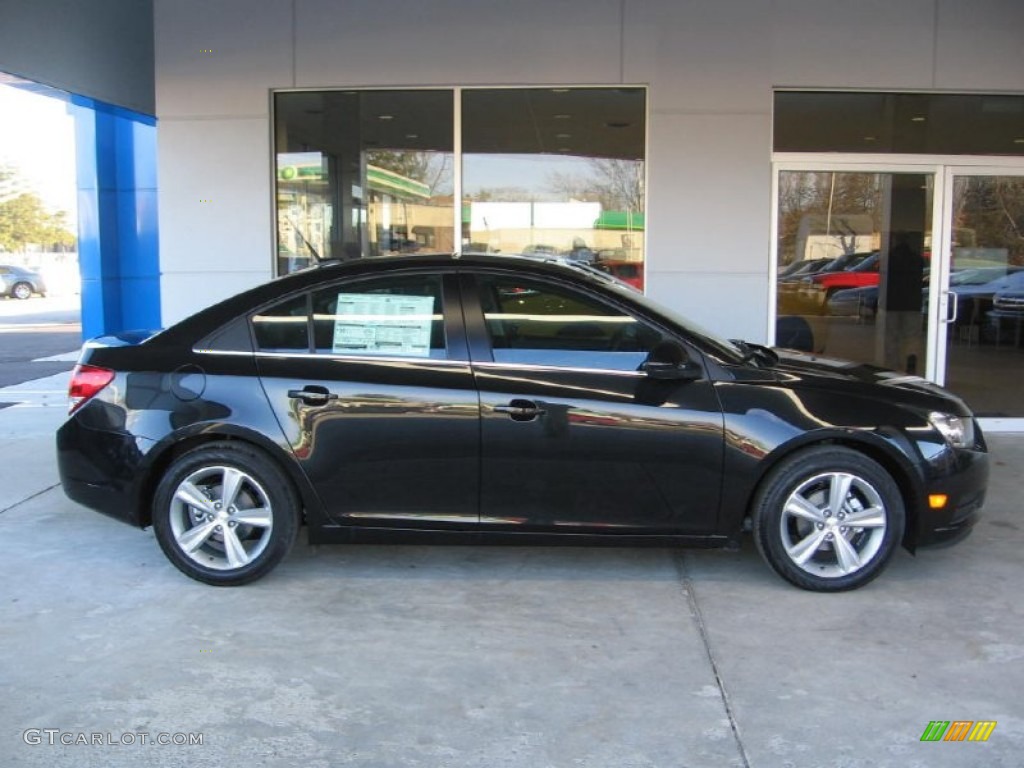 2014 Cruze LT - Black Granite Metallic / Jet Black/Brick photo #2