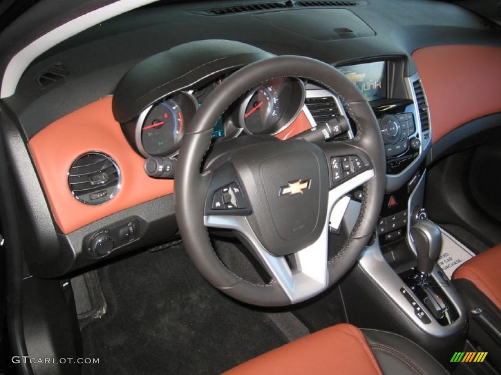 2014 Cruze LT - Black Granite Metallic / Jet Black/Brick photo #6