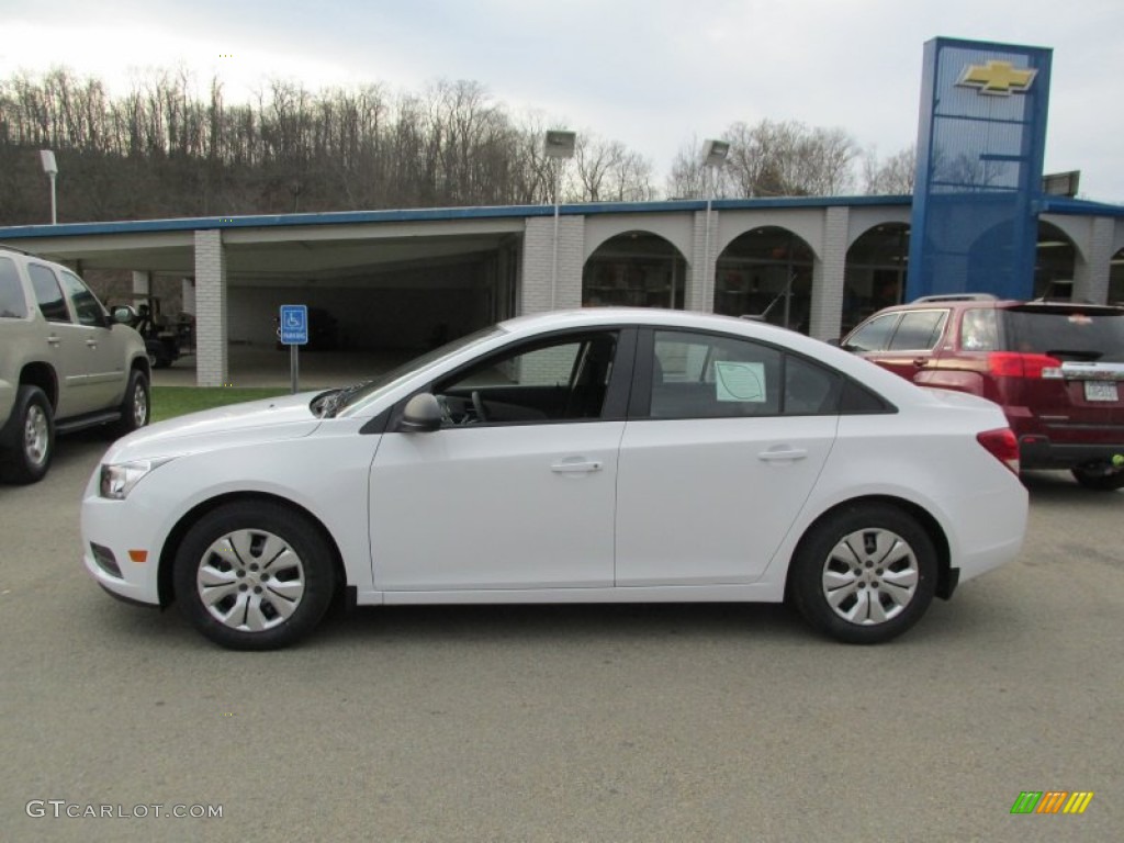 2014 Cruze LS - Summit White / Jet Black/Medium Titanium photo #2